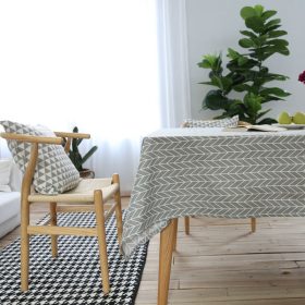 GIANTEX Pastoral Arrow Pattern Decorative Table Cloth Cotton Linen Tablecloth Dining Table Cover For Kitchen Home Decor U1099 4