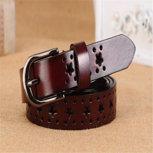 2017 New Fashion Genuine leather belts women fashion Cow skin leather woman Top quality straps female for jeans free shipping 2