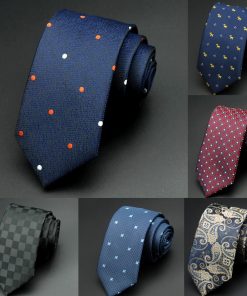 GUSLESON 1200 Needles 6cm Mens Ties New Man Fashion Dot Neckties Corbatas Gravata Jacquard Slim Tie Business Green Tie For Men