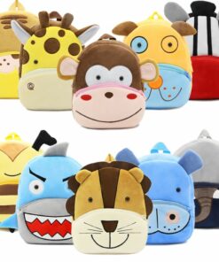 2017 Plush Children Backpacks Kindergarten Schoolbag 3D Cartoon Monkey Animal Kids Backpack Children School Bags for Girls Boys