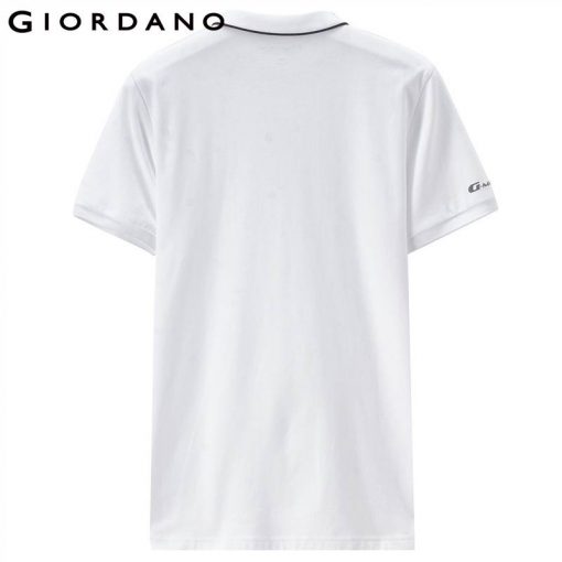 Giordano Men Fast Dry Polo Pique Men Polo Shirt Zip Placket Tops For Men Summer Short Sleeve Camisa Polo Masculina 2