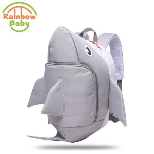 Rainbow Baby 3D Model Shark Kids & Babys Bags Anti Lost School Bags for 2-8 Years Boys and Girls Bagpack Waterproof Backpack