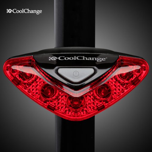 CoolChange Bicycle Rear Tail light Red LED Flash Lights Cycling Night Safety Warning Lamp Bike Outdoor tail light Accessories 2