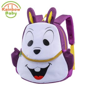 Rainbow Baby Cartoon Squirrel Kids Baby Snack toys Bags Ultra-Light Wearable Breathable Boys Girls Backpack School Bags   4