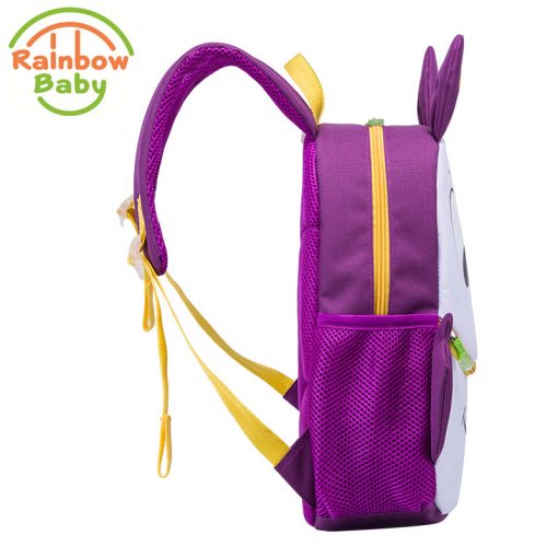 Rainbow Baby Cartoon Squirrel Child's School Bags Wearable Breathable Ultra-Light Kids Baby Snack toys Bag Boys Girls Backpack  1