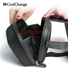 CoolChange Waterproof Bike Bag Frame Front Head Top Tube Cycling Bag Double IPouch 6.2 Inch Touch Screen Bicycle Bag Accessories 3