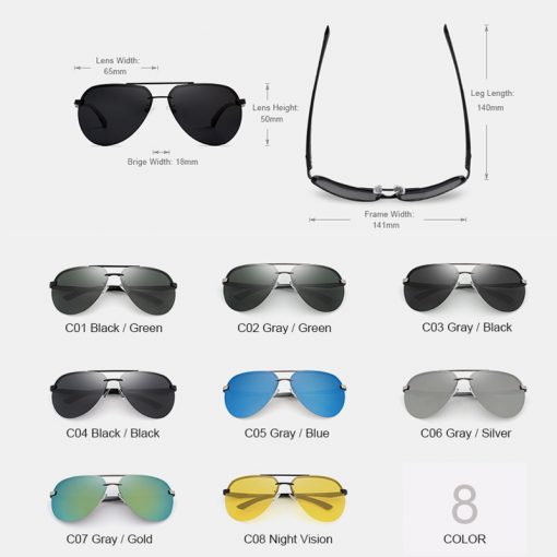 KINGSEVEN Aluminum Magnesium Polarized Sunglasses Men Driver Mirror Sun glasses Male Fishing Female Eyewear For Men 2