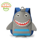 Rainbow Baby Cute Shark Bagpack Ultra-Light Kids & Babys Bags Wearable School Bags Non-Polluting Boys Bagpack Lovely Backpack