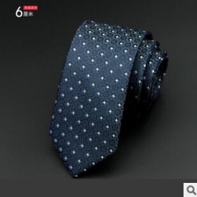 GUSLESON 1200 Needles 6cm Mens Ties New Man Fashion Dot Neckties Corbatas Gravata Jacquard Slim Tie Business Green Tie For Men 1