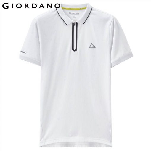 Giordano Men Fast Dry Polo Pique Men Polo Shirt Zip Placket Tops For Men Summer Short Sleeve Camisa Polo Masculina 1