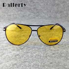 Ralferty Yellow Polarized Sunglasses Men Women Night Vision Goggles Driving Glasses Driver Aviation Polaroid Sun Glasses UV400 3