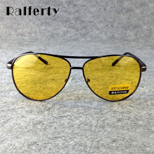 Ralferty Yellow Polarized Sunglasses Men Women Night Vision Goggles Driving Glasses Driver Aviation Polaroid Sun Glasses UV400 3