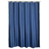 GIANTEX NavyBlue Polyester Bathroom Waterproof Shower Curtains With Plastic Hooks U1263 4