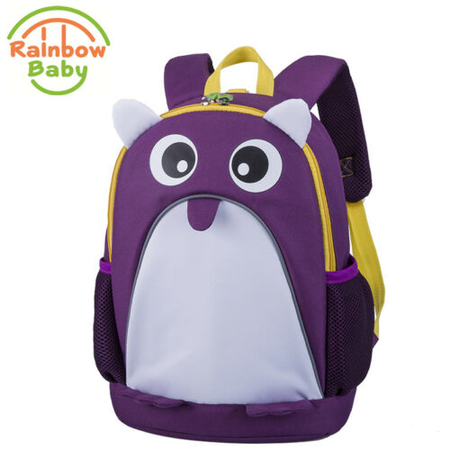 Rainbow Baby Adorkable owl Kids Snack toys Backpack Wearable Breathable Ultra-Light Waterproof Child's School Bags Backpacks
