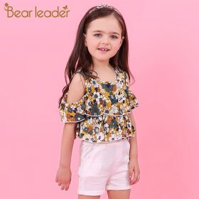 Bear Leader Girls Clothing Sets 2018 New Summer O-Neck Sleeveless T-Shirt+Pants 2 Pcs Kids Clothing Sets Children Clothing 3