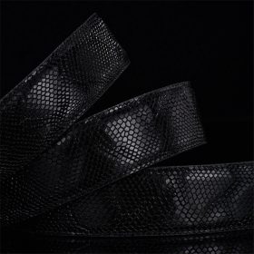 Men Belts Snake Skin Lines Luxury Famous Brand Designer High Quality Genuine Leather Straps Automatic Buckle Belt Ceinture Homme 4