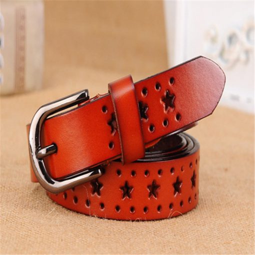 2017 New Fashion Genuine leather belts women fashion Cow skin leather woman Top quality straps female for jeans free shipping 3