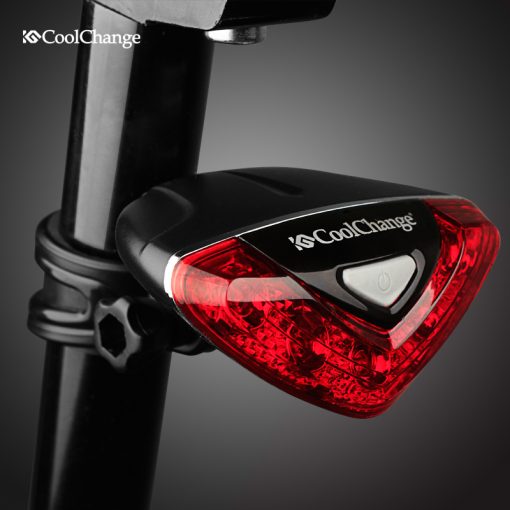 CoolChange Bicycle Rear Tail light Red LED Flash Lights Cycling Night Safety Warning Lamp Bike Outdoor tail light Accessories 1