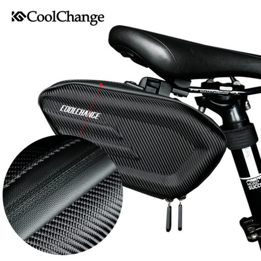 CoolChange Bicycle Saddle Bag Waterproof MTB Bike Rear Bag Reflective Cycling Rear Seat Tail Large Bag Bike Accessories 4