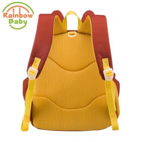 Rainbow Baby Cartoon Squirrel Kids Baby Snack toys Bags Ultra-Light Wearable Breathable Boys Girls Backpack School Bags   1