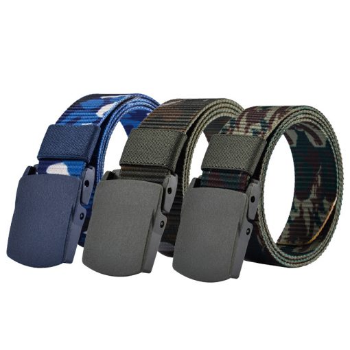 SAN VITALE Automatic Buckle Nylon Belt Male Army Tactical Belt Mens Military Waist Canvas Belts Cummerbunds High Quality Strap 1