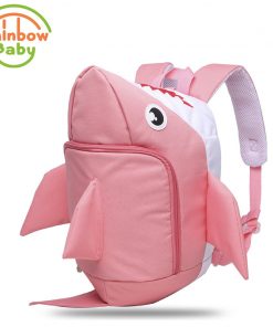 Rainbow Baby 3D Model Shark Kids & Babys Bags Anti Lost School Bags for 2-8 Years Boys and Girls Bagpack Waterproof Backpack 1