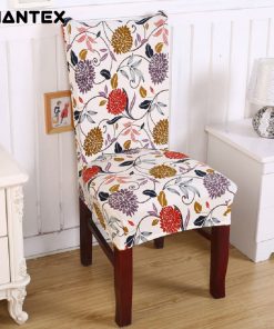 GIANTEX Floral Print Elastic Chair Cover Home Decor Dining Spandex Stretch Chair Cover For Weddings Banquet Hotel Washable U1065