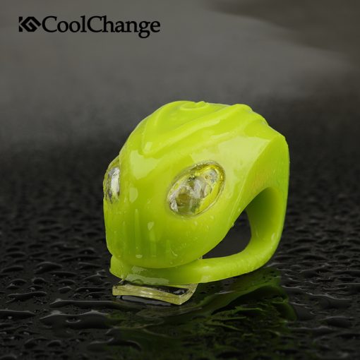 CoolChange ET LED Bike Lights Bicycle Safety Warning Lamps Cycling Front Rear Tail Helmet Red Lights without Lithium Battery 5