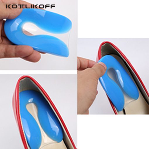 KOTLIKOFF Silicone Gel U-Shape Plantar Fasciitis Heel Protector Heel Spur Cushion Pad Shoe Inserts Insole for Men Women 4