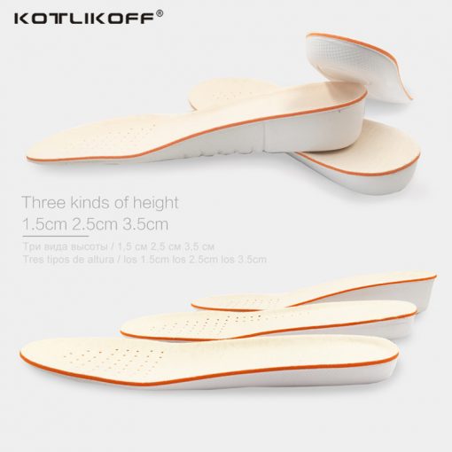 KOTLIKOFF Sport Height Increase Insole Men and Women School Insoles Shock Absorbing Insoles EVA Silicone Shoe Insole Heel Spur 4