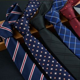 high quality man's tie 6 cm skinny ties Wedding dress neckties for men plaid cravate business pour homme rouge slim 2017