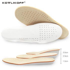 KOTLIKOFF Sport Height Increase Insole Men and Women School Insoles Shock Absorbing Insoles EVA Silicone Shoe Insole Heel Spur