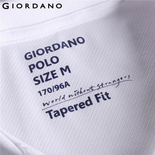 Giordano Men Polo Lion Embroidery Color Blocking Pattern Polo Shirt Short Sleeves Flat Collar Mens Top Slim Fitting Clothing 5