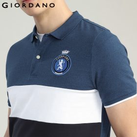Giordano Men Polo Lion Embroidery Pattern Polo Short Sleeves Flat Collar Homme Polo Shirt Brand Fashion New Arrival 4