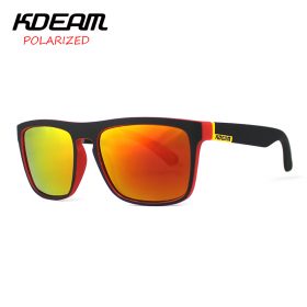 Highly Recommended KDEAM Mirror Polarized Sunglasses Men Square Sport Sun Glasses Women UV gafas de sol With Peanut Case KD156 1