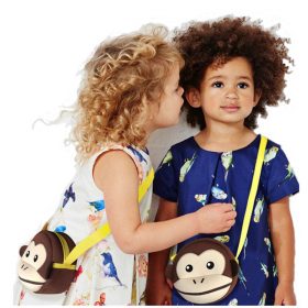 NOHOO Waterproof Kid Bags Fashion Cartoon Kids Messenger Bags 3D Monkey Handbags Children Girls Shoulder Bags Crossbody Bags 5