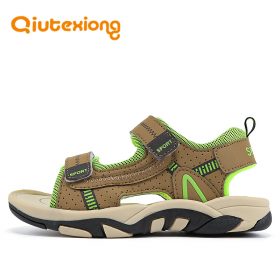QIUTEXIONG Summer Beach Sandals For Boys Kids Sandals Children Shoes Breathable Cut-outs Quick-dry School Sport sandalia Shoe 4