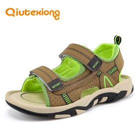 QIUTEXIONG Summer Beach Sandals For Boys Kids Sandals Children Shoes Breathable Cut-outs Quick-dry School Sport sandalia Shoe 1