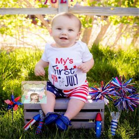 COSPOT 4th July Clothing Set Baby Girl Boy Clothes Independence Day Clothing Set Romper+Shorts Fourth of July Baby Clothes E42 1