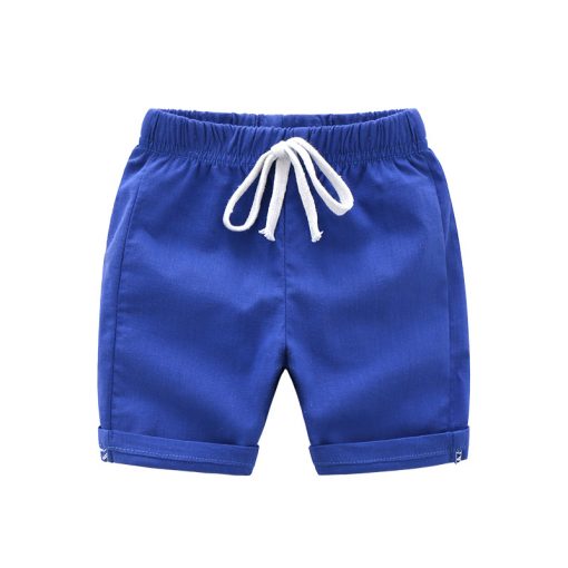 Summer Children Shorts Linen Boys Beach Shorts Kids Trousers Plaid Shorts For Boys Toddler Pants 2