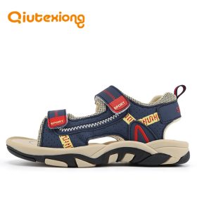 QIUTEXIONG Summer Beach Sandals For Boys Kids Sandals Children Shoes Breathable Cut-outs Quick-dry School Sport sandalia Shoe 3