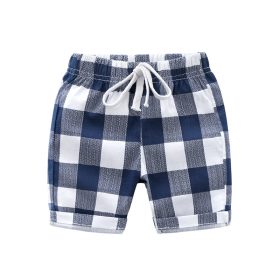 Summer Children Shorts Linen Boys Beach Shorts Kids Trousers Plaid Shorts For Boys Toddler Pants 3