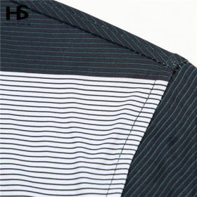 Free Shipping Striped T Shirt Men Summer New Casual Dress 100% Cotton Short Sleeve T-Shirt Homme Turn-down Collar Slim Tops 2234 5