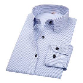 DAVYDAISY Hot Sale Cotton Men Shirt Long Sleeved Striped Solid Plaid Male Business Shirt Brand Clothing Formal Shirt Man DS022 2