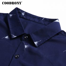 COODRONY Men Shirt Fashion Pattern Long Sleeve Camisas Masculina Mens Business Casual Shirts 2017 New Famous Brand Clothing 7714 4