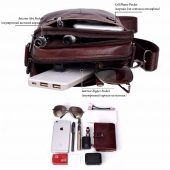 FUZHINIAO Zipper Design Men Travel Bags Genuine Leather Messenger Bag For Fashion High Quality Cross Body Shoulder Bags Small 3