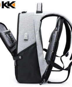 KAKA Fashion Function Men Backpack for Laptop Bag 15.6" Large Capacity USB Recharging Computer Anti theft Backpack Male Mochila