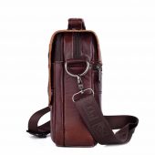 FUZHINIAO Zipper Design Men Travel Bags Genuine Leather Messenger Bag For Fashion High Quality Cross Body Shoulder Bags Small 2