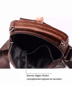 FUZHINIAO Genuine Leather Men Messenger Bag Hot Sale Male Small Man Fashion Crossbody Shoulder Bags Men's Travel New Handbags 1