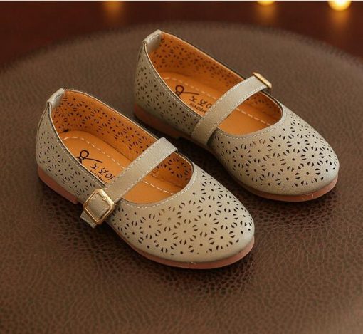2018 PU leather New style kids girl Princess shoes girl baby moccasins Children ballet dance shoes hot sale mary jane shoes 3